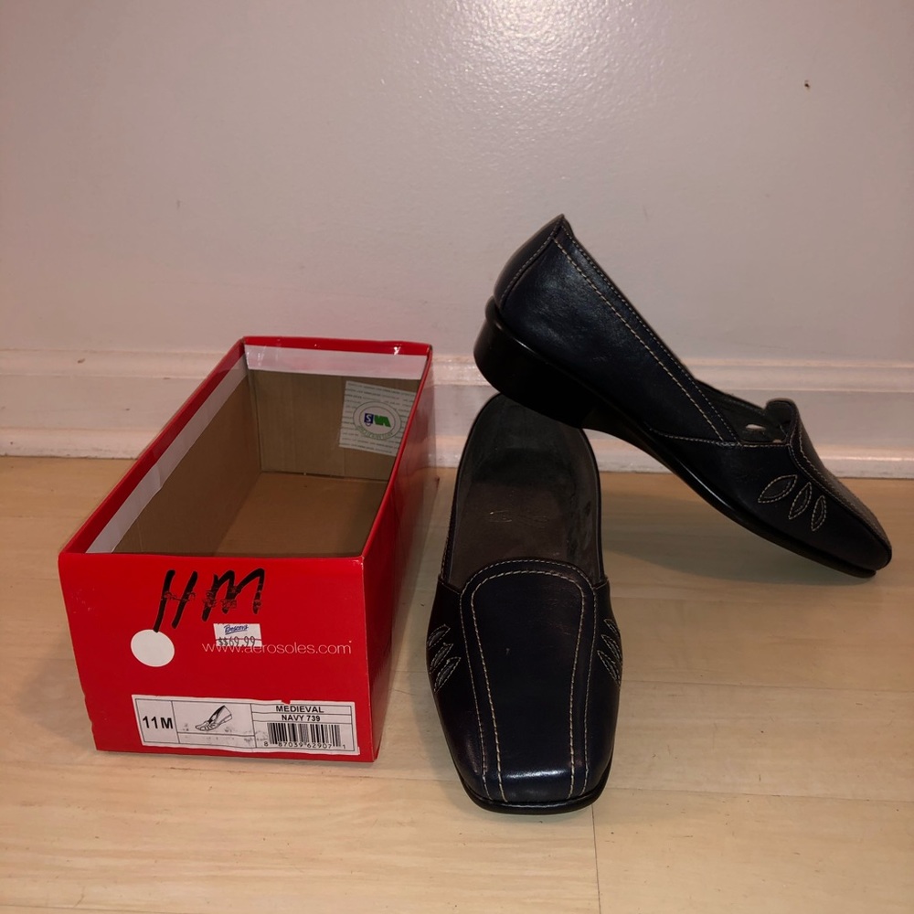 Women’s Navy Loafers